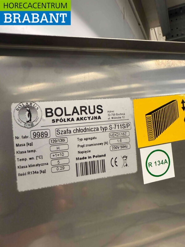 Acier inoxydable Bolarus Refroidissement 600 litres 230V Horeca – Image 5