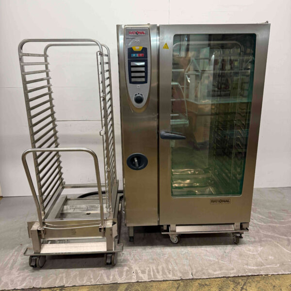 Acier inoxydable Rational SCC 202 SelfCookingCenter 40 x 1/1 GN 400V Horeca