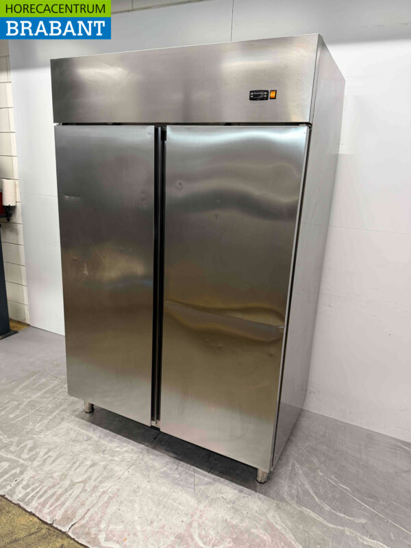 Congélateur double porte Coreco en acier inoxydable 1400 litres 230V Horeca – Image 2