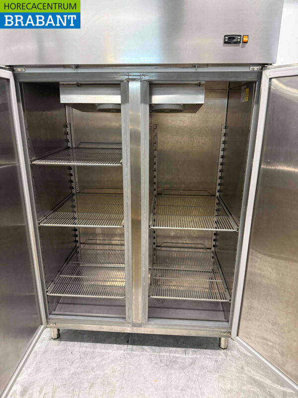 Congélateur double porte Coreco en acier inoxydable 1400 litres 230V Horeca – Image 4