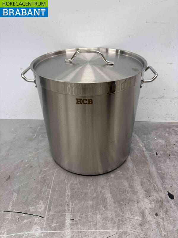 HCB Acier inoxydable Soup Pan Cooking Pan Induction 41 x 42 cm 50 litres Horeca