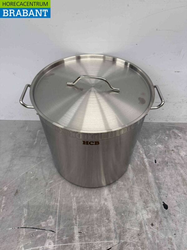 HCB Acier inoxydable Soup Pan Cooking Pan Induction 41 x 42 cm 50 litres Horeca – Image 2