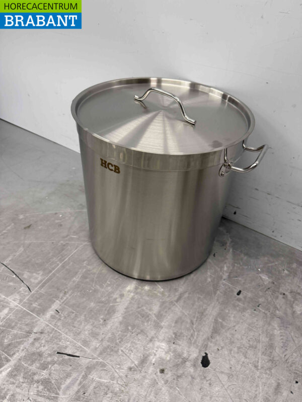HCB Acier inoxydable Soup Pan Cooking Pan Induction 41 x 42 cm 50 litres Horeca – Image 4