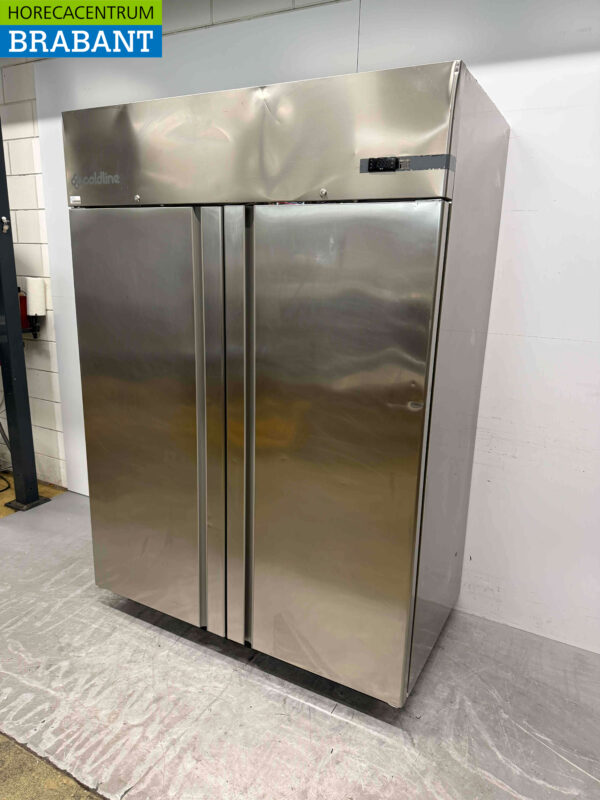 Congélateur double porte Coldline en acier inoxydable 1400 litres 230V Horeca – Image 2