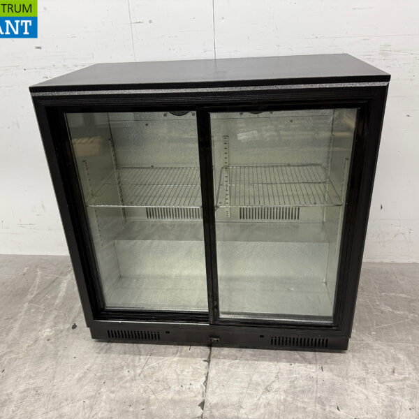 Maxxfrost Réfrigérateur bar 2 portes coulissantes en verre 90 cm 230V Horeca