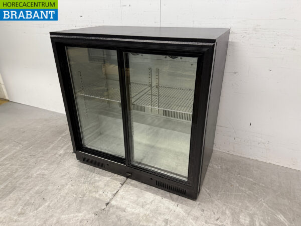 Maxxfrost Réfrigérateur bar 2 portes coulissantes en verre 90 cm 230V Horeca – Image 2