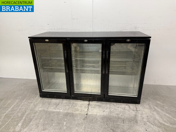 Combisteel Réfrigérateur bar 3 portes pliantes en verre 135 cm 230V Horeca – Image 4