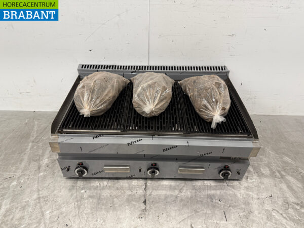 Gril en pierre en acier inoxydable 650 Series 102 cm 16.5 kW Gas Horeca