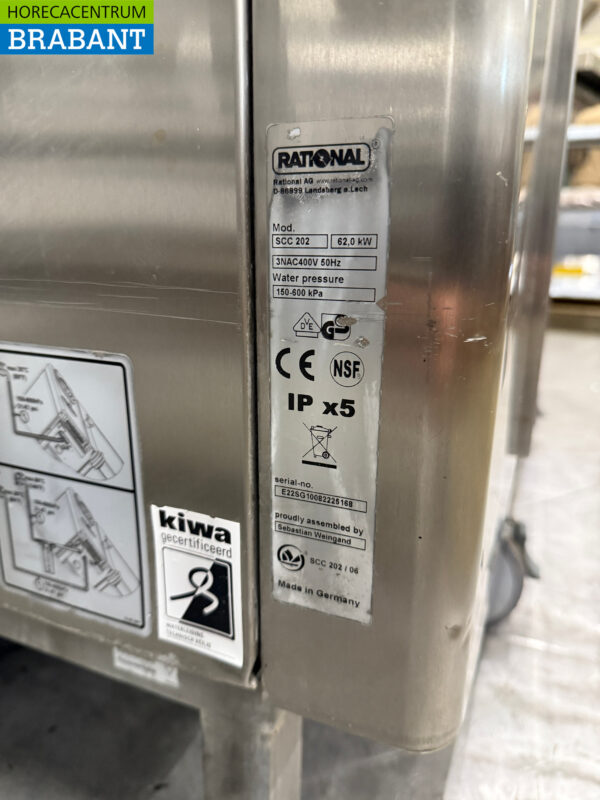Acier inoxydable Rational SCC 202 SelfCookingCenter 40 x 1/1 GN 400V Horeca – Image 7