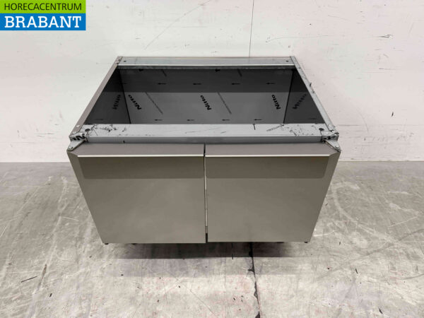 Socle en acier inoxydable avec 2 portes battantes 650 Series 70 cm Horeca – Image 2