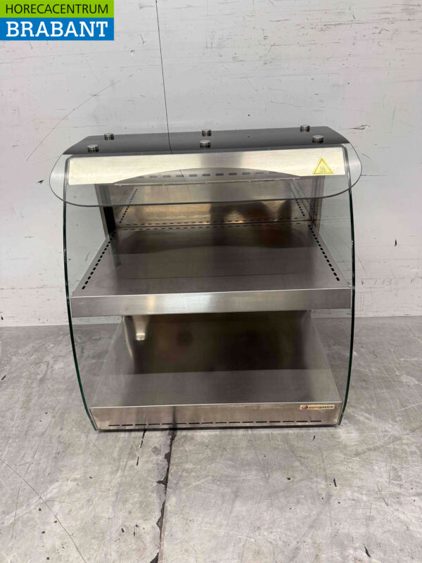 Vitrine chaude en acier inoxydable 4 x 1/2 GN 230V Horeca