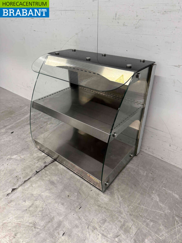 Vitrine chaude en acier inoxydable 4 x 1/2 GN 230V Horeca – Image 2