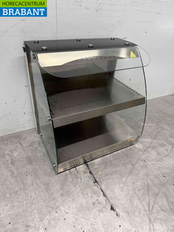 Vitrine chaude en acier inoxydable 4 x 1/2 GN 230V Horeca – Image 3