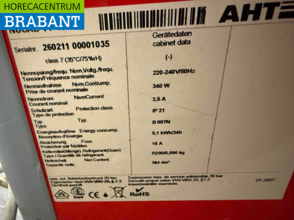 AHT Freezer Congélateur de magasin avec couvercles coulissants en verre 364 litres 230V Horeca – Image 7