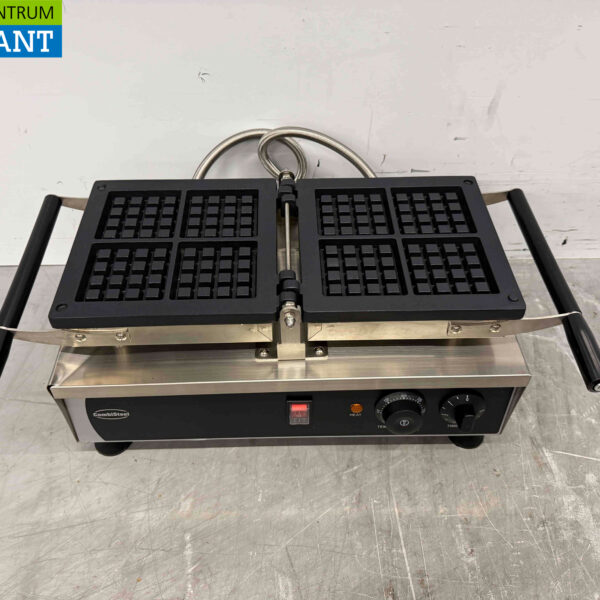 Gaufrier inclinable Combisteel en acier inoxydable avec minuterie 230V Horeca