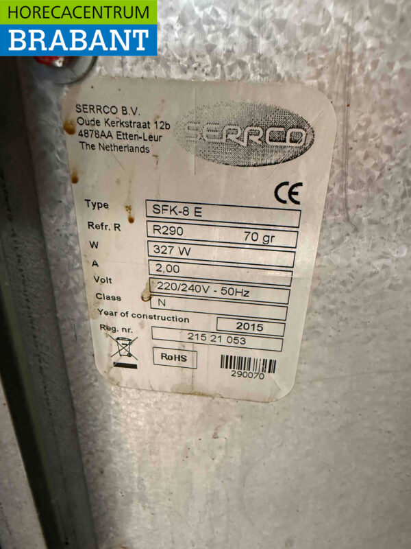 Serrco SFK-8E Réfrigérateur à baril 135 cm 230V Horeca – Image 5