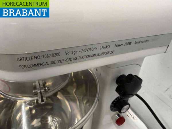 Combisteel Mélangeur alimentaire Bol en acier inoxydable 7 litres 230V Horeca – Image 6