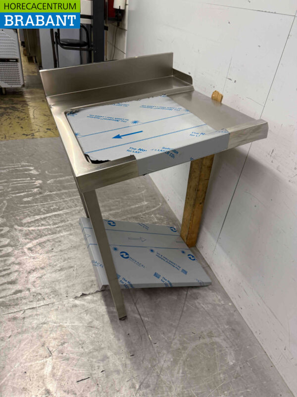 Acier inoxydable Table d'égouttage pour lave-vaisselle à poussoir 70 cm Restauration