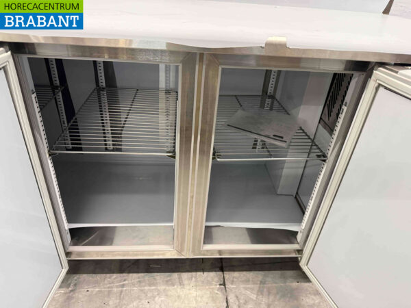 Établi réfrigéré Polar en acier inoxydable 3 portes 163 cm 230V Horeca – Image 4