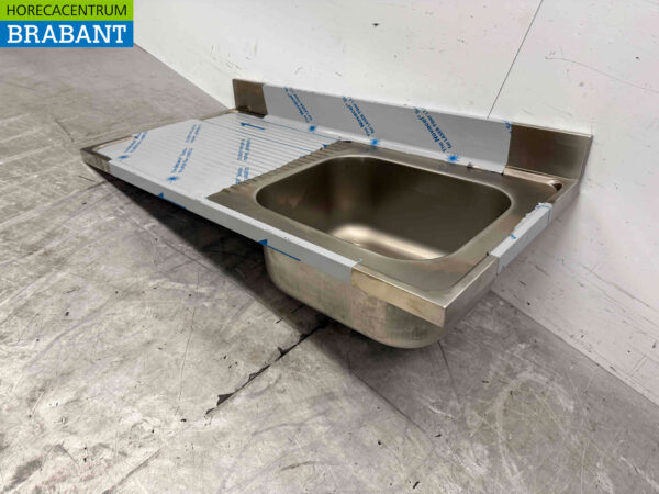 Plateau d'évier en acier inoxydable 120 x 70 cm Horeca – Image 3