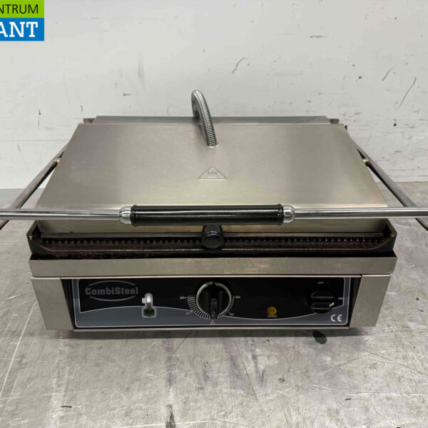 Acier inoxydable Combisteel Gril de contact Paninigrill Gril Ribbel 230V Horeca
