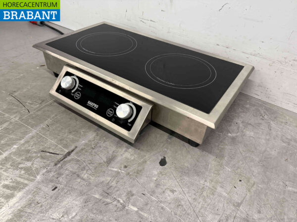 Plaque de cuisson à induction encastrable en acier inoxydable avec 2 brûleurs 7 kW 400V Horeca – Image 3
