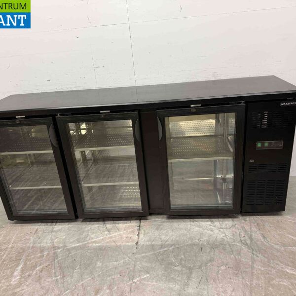 Maxxfrost Réfrigérateur bar 3 portes vitrées 200,2 cm 230V Horeca