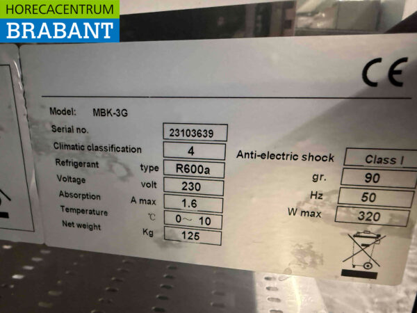 Maxxfrost Réfrigérateur bar 3 portes vitrées 200,2 cm 230V Horeca – Image 5