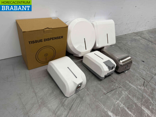 Divers articles sanitaires, 3 distributeurs de savon et 3 distributeurs de papier Restauration – Image 2
