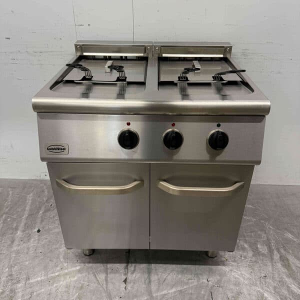 Friteuse double Combisteel en acier inoxydable 2 x 18 litres 400V Horeca