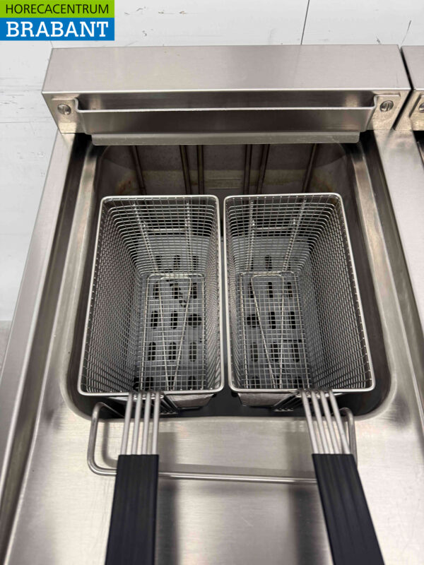 Friteuse double Combisteel en acier inoxydable 2 x 18 litres 400V Horeca – Image 6