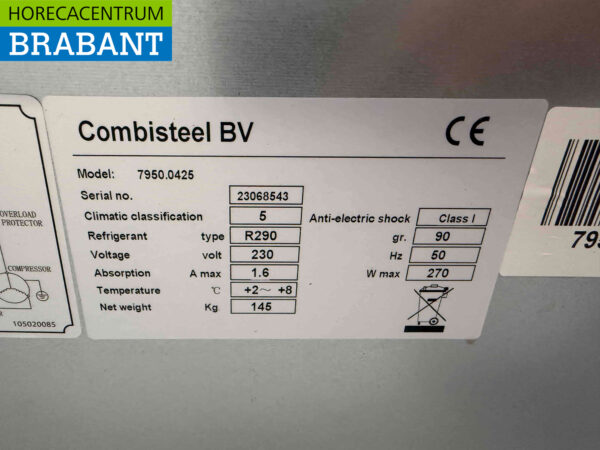Combisteel Saladette 3 portes en acier inoxydable 179,5 cm 230V Horeca – Image 4