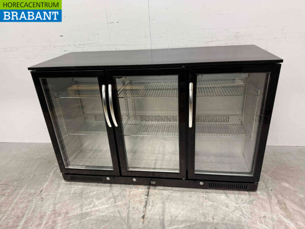 Glacière de bar Backbar Portes coulissantes en verre 280 litres 133,5 cm 230V Horeca