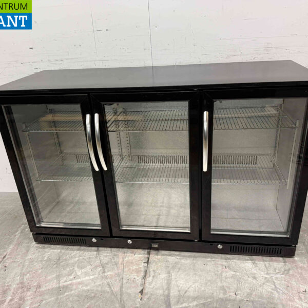 Glacière de bar Backbar Portes coulissantes en verre 280 litres 133,5 cm 230V Horeca