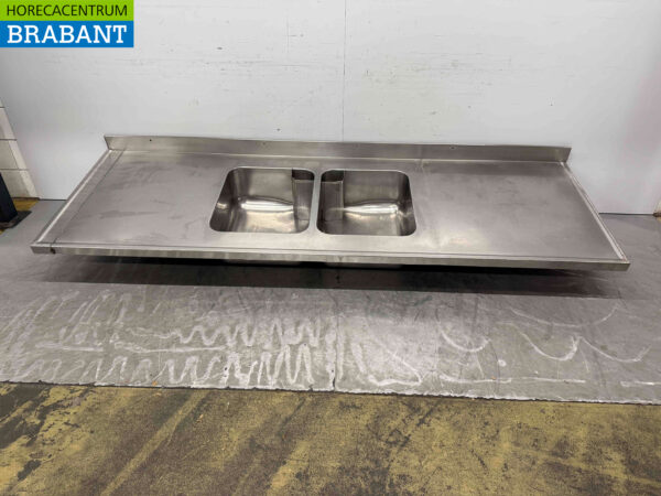 Plateau d'évier en acier inoxydable 120 x 70 cm Horeca (kopie)