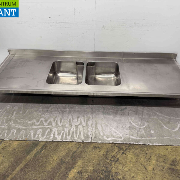 Plateau d'évier en acier inoxydable 120 x 70 cm Horeca (kopie)