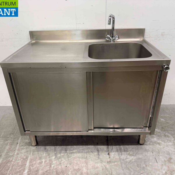 Evier inox 2 portes coulissantes Premium-line 120 cm Horeca (kopie)