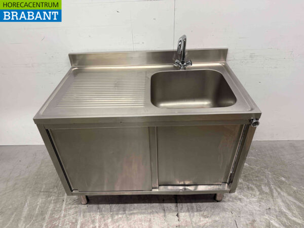 Evier inox 2 portes coulissantes Premium-line 120 cm Horeca (kopie) – Image 2