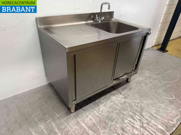 Evier inox 2 portes coulissantes Premium-line 120 cm Horeca (kopie) – Image 4