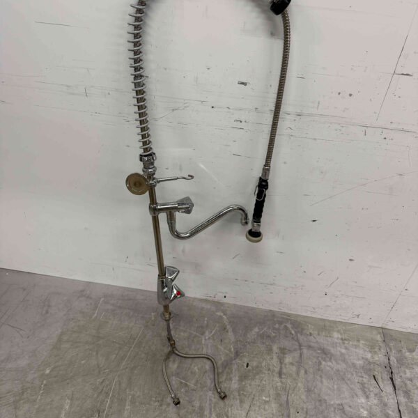 Douche de prérinçage en acier inoxydable Robinet de rinçage avec mitigeur et bec Horeca