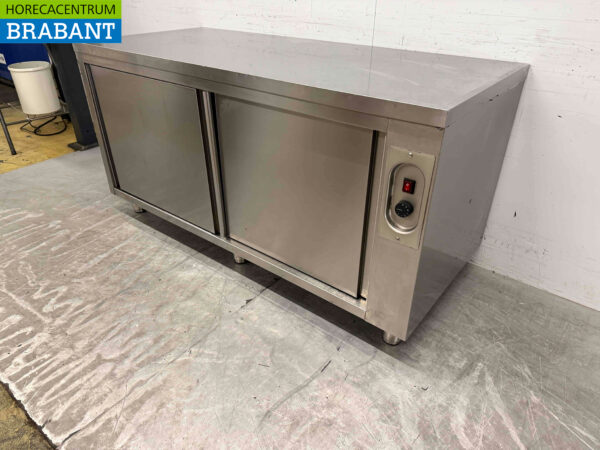 Armoire alimentaire en acier inoxydable 2 portes coulissantes 120 cm Restauration – Image 2