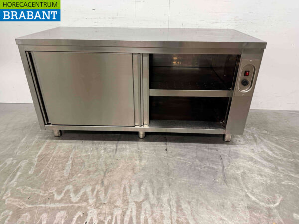 Armoire alimentaire en acier inoxydable 2 portes coulissantes 120 cm Restauration – Image 4