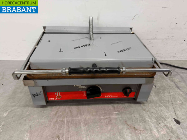 Gril de contact en acier inoxydable Paninigrill Ribbel 230V Catering