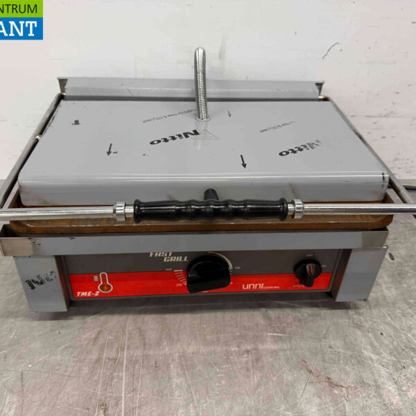Gril de contact en acier inoxydable Paninigrill Ribbel 230V Catering