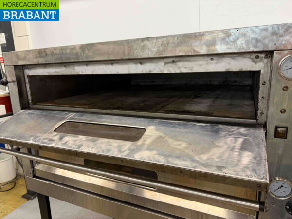 Four à pizza double en acier inoxydable 2 x 9 pizzas 35 cm de diamètre 400V Horeca – Image 5