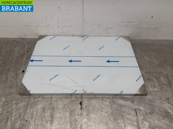 Plan de travail en acier inoxydable 100 x 70 x 4 cm Horeca