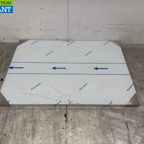 Plan de travail en acier inoxydable 100 x 70 x 4 cm Horeca