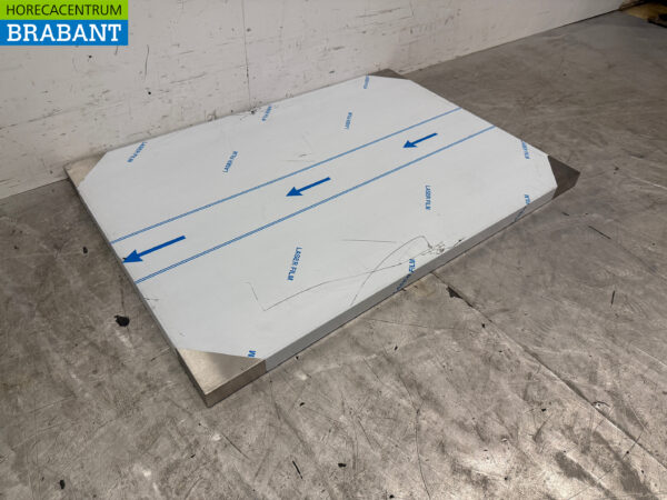 Plan de travail en acier inoxydable 100 x 70 x 4 cm Horeca – Image 3