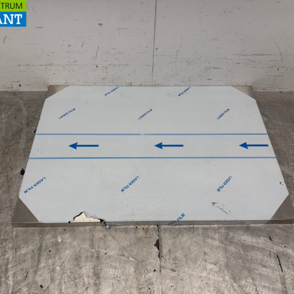 Plan de travail en acier inoxydable 100 x 70 x 4 cm Horeca