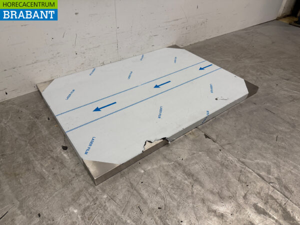 Plan de travail en acier inoxydable 100 x 70 x 4 cm Horeca – Image 3